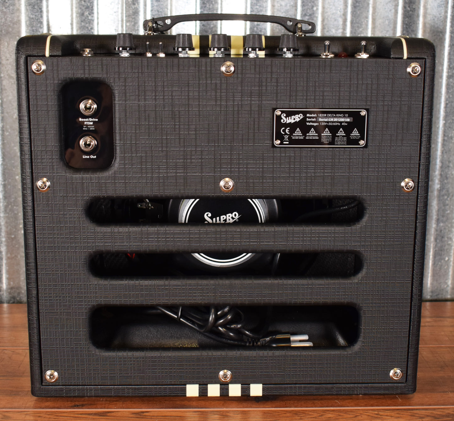 Supro Delta King 10 All Tube 5 Watt 10" Guitar Combo Amplifier Black Cream 1820RBC