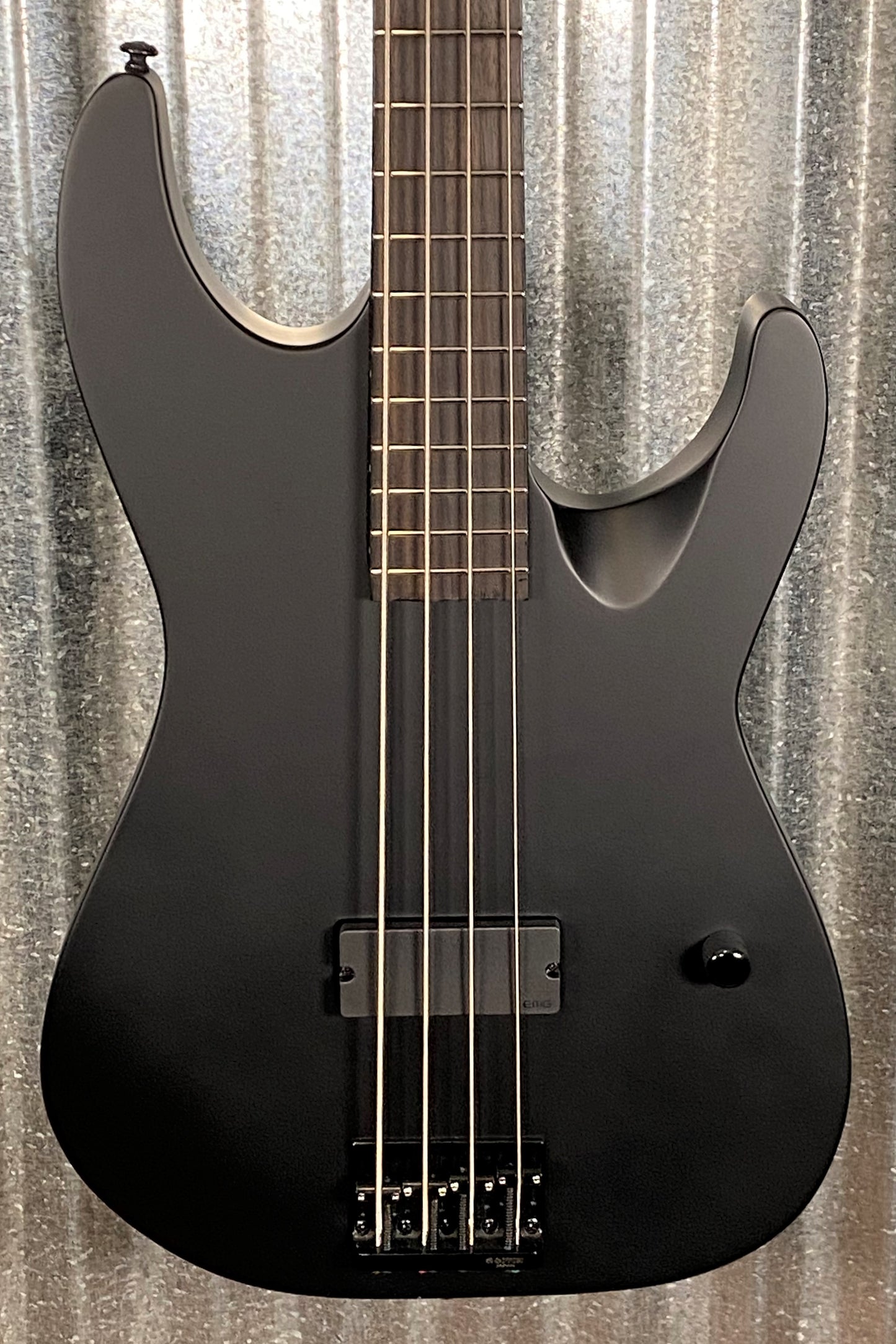 ESP LTD M-4 Black Metal Black Satin 4 String Bass LM4BKMBLKS #1204 Used