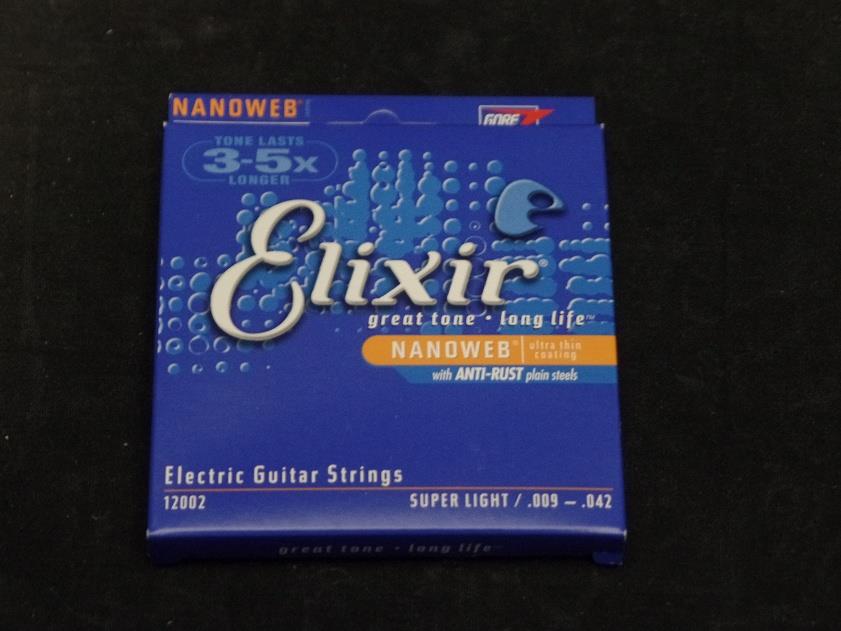 Elixir Electric Guitar Strings Super Light .009-.042 12002*