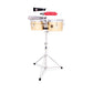 LP Latin Percussion Tito Puente 9 1/4" & 10 1/4" Brass Timbalitos & Stand LP272-B