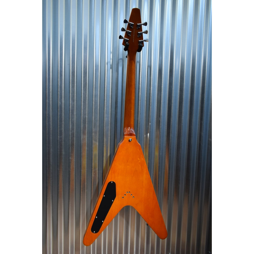 Hamer Vector Mahogany Flying V Cherry Sunburst Electric Guitar & Bag #2484