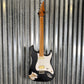 Jet JS800 Relic BK Strat Style Hard Tail Guitar Black Distressed #0004