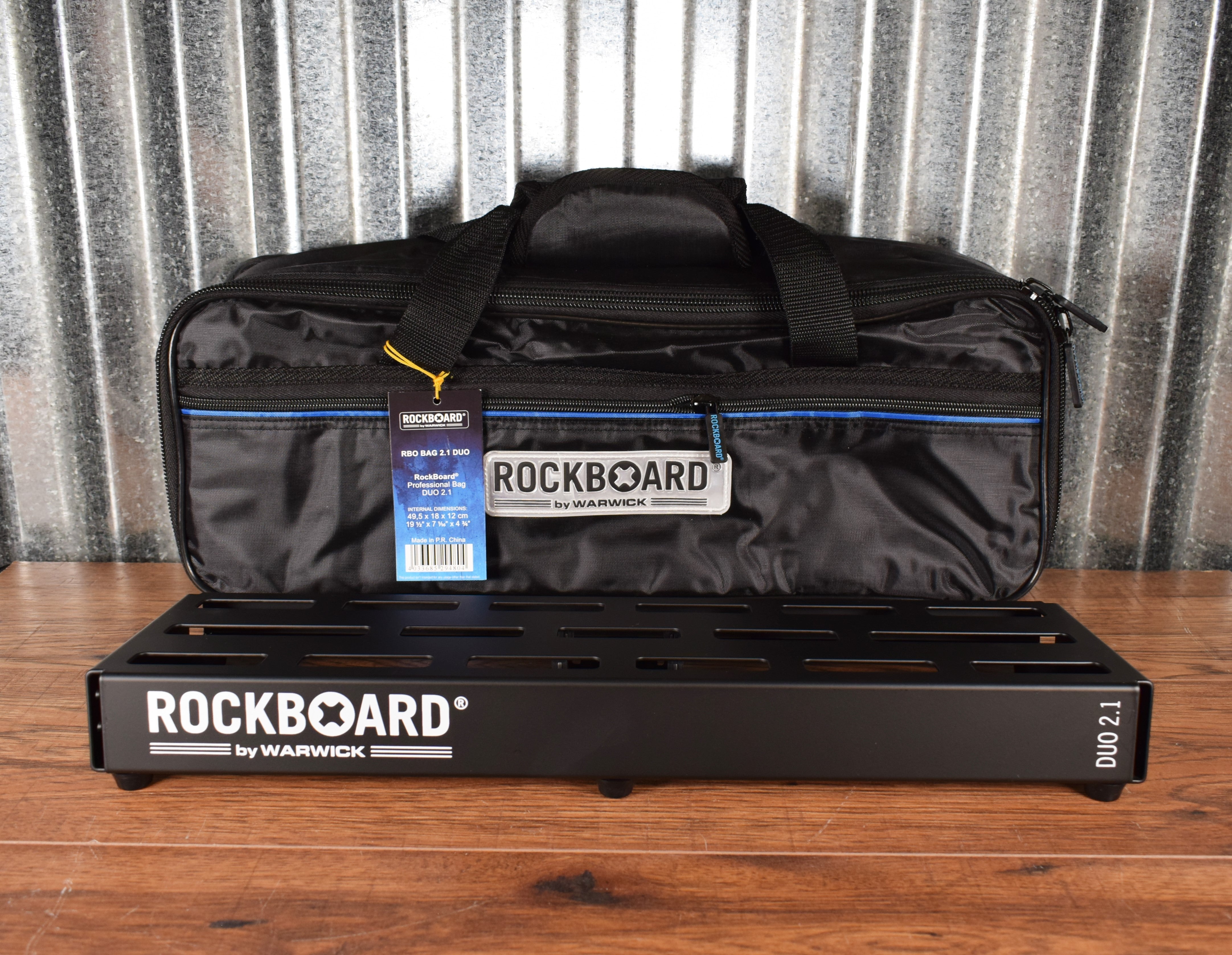 Warwick Rockboard Duo 2.1 B Guitar Effect Pedalboard & Gig Bag