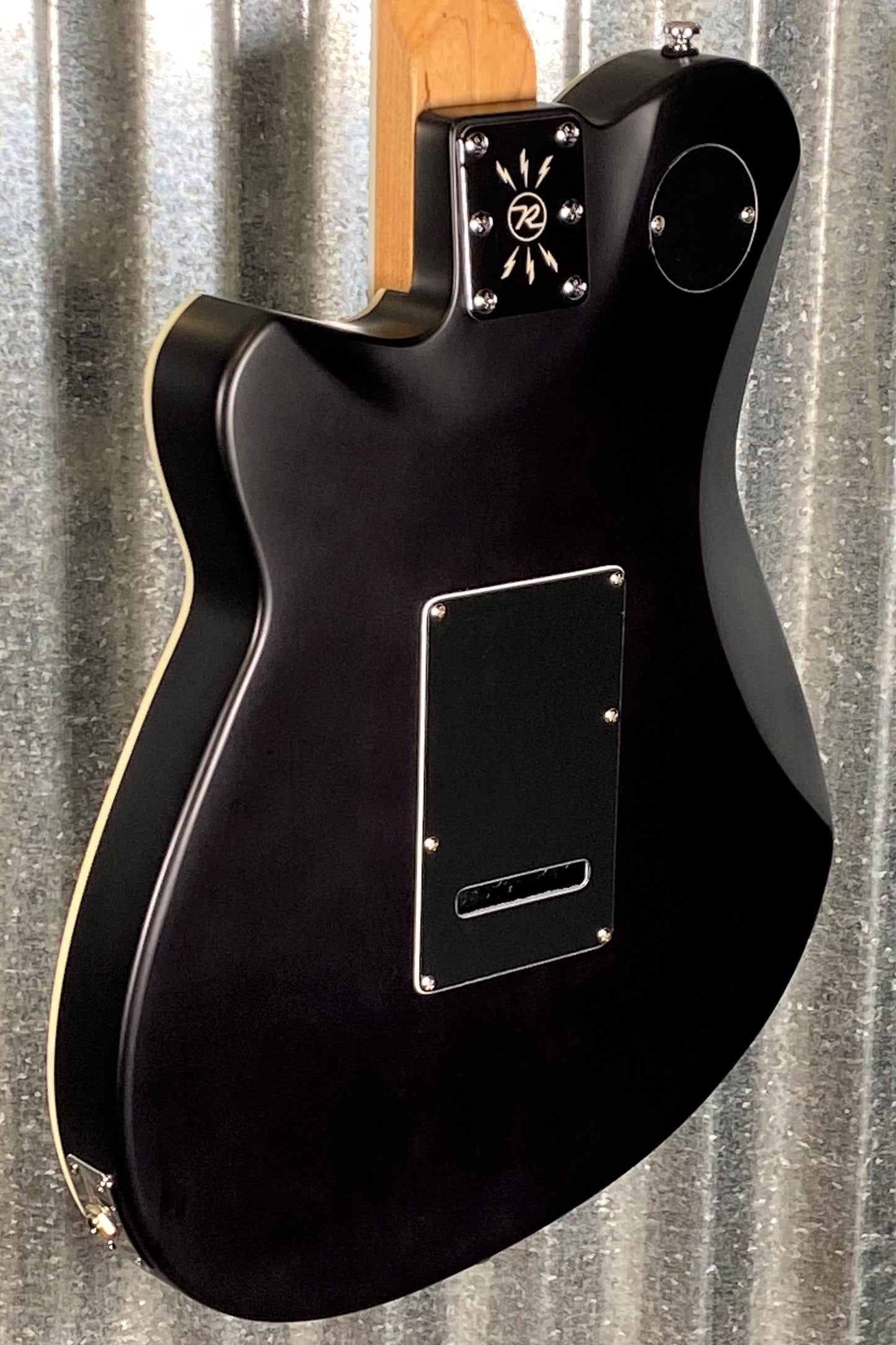 Reverend Guitars Reeves Gabrels Signature Satin Trans Black Flame Maple Guitar #9983