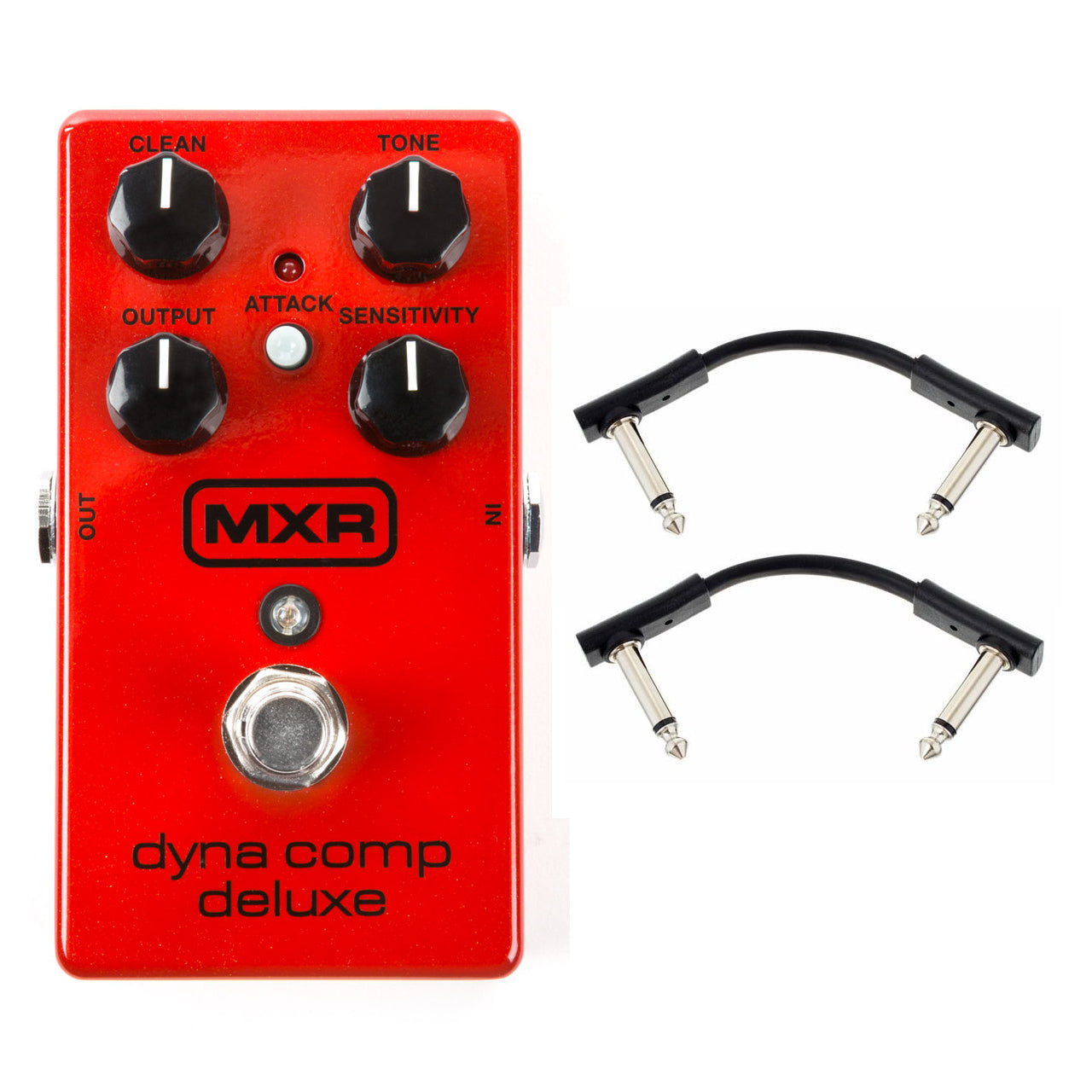 Dunlop MXR M228 Dyna Comp Deluxe Compressor Guitar Effect Pedal + 2 FREE Warwick Patch Cables