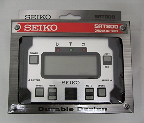 Seiko Sat800 Shock Absorbing  Durable Style Big Display  Chromatic Tuner*