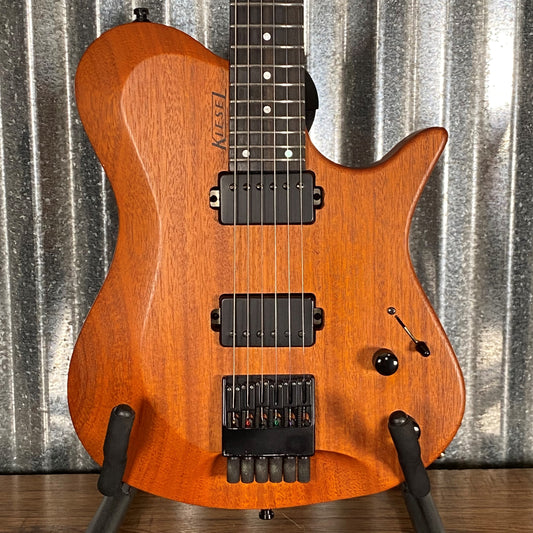 Kiesel Zeus 2018 Natural Mahogany Fralin Unbucker Guitar & Bag #9536 Used