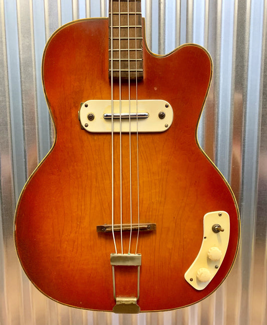 Kay Kamico 1950's K162 Vintage 4 String Student Hollowbody Electric Bass Used