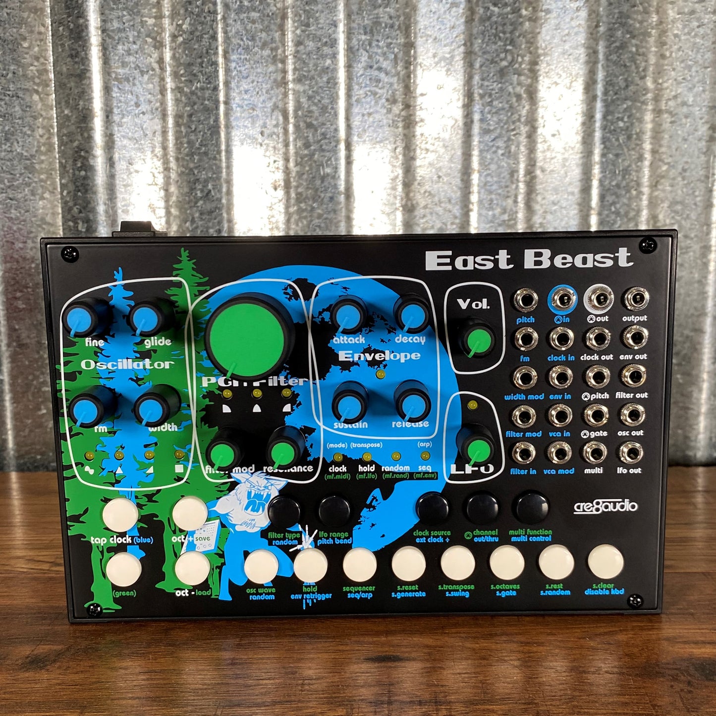 Cre8audio East Beast Desktop Modular Analog Synthesizer Used