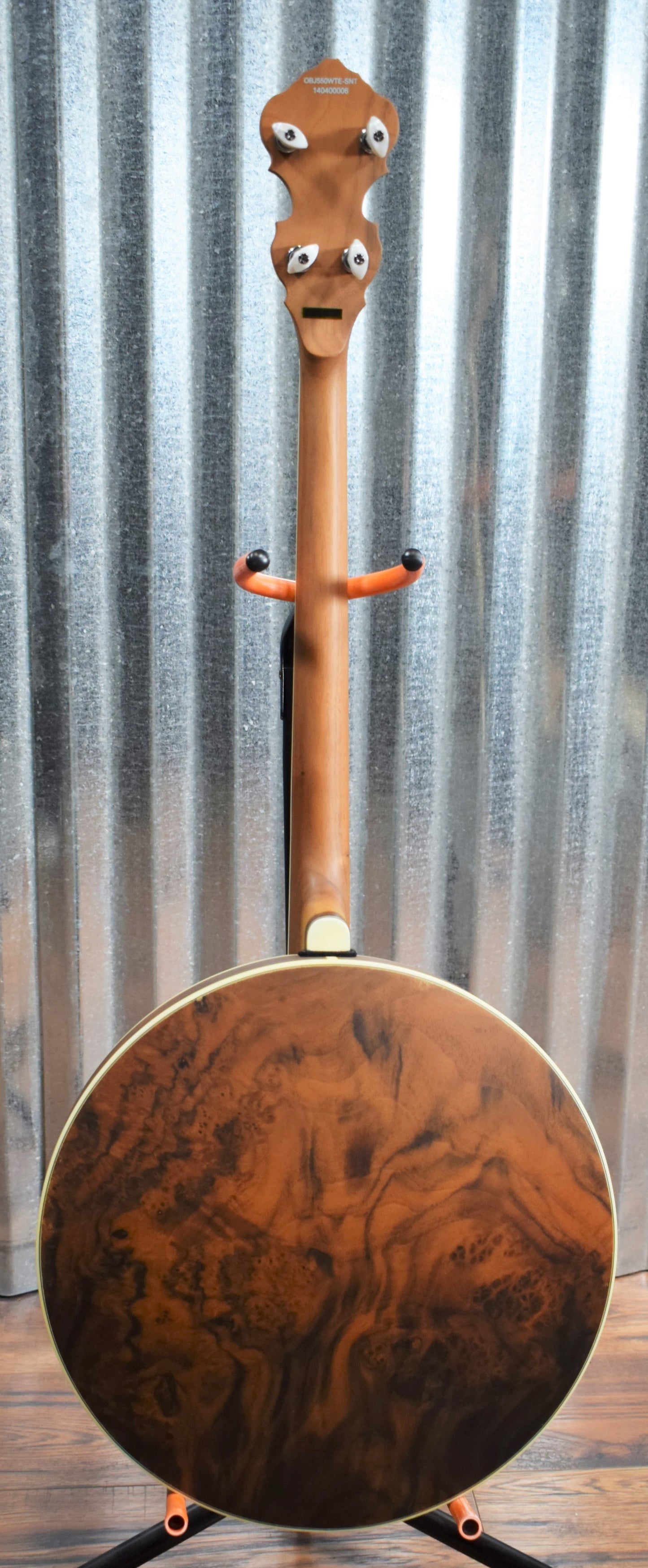 Ortega Guitars Falcon OBJ550WTE-SNT Satin Walnut 4 String Tenor Banjo & Bag #0006