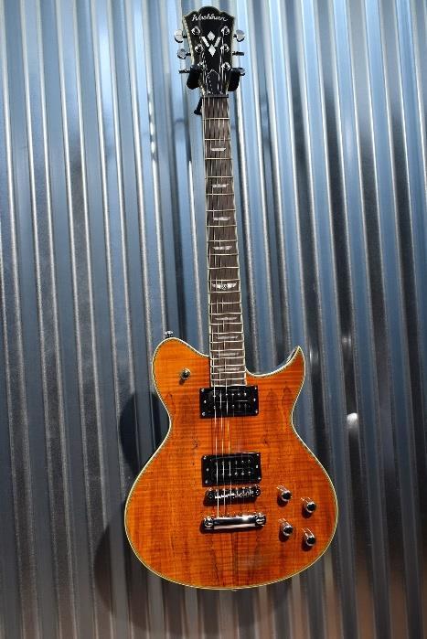 Washburn WIDLXSPLTD Spalted Maple Original Idol Guitar Trans Brown & Bag #263