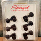 Sperzel USA 3X3TLBLK 3+3 Locking Guitar Tuning Machine Set Black