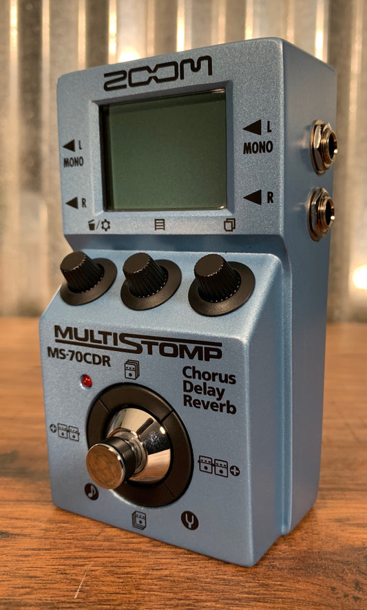 Zoom MS-70CDR MulitStomp Programmable Chorus Delay Reverb Guitar Effect Pedal
