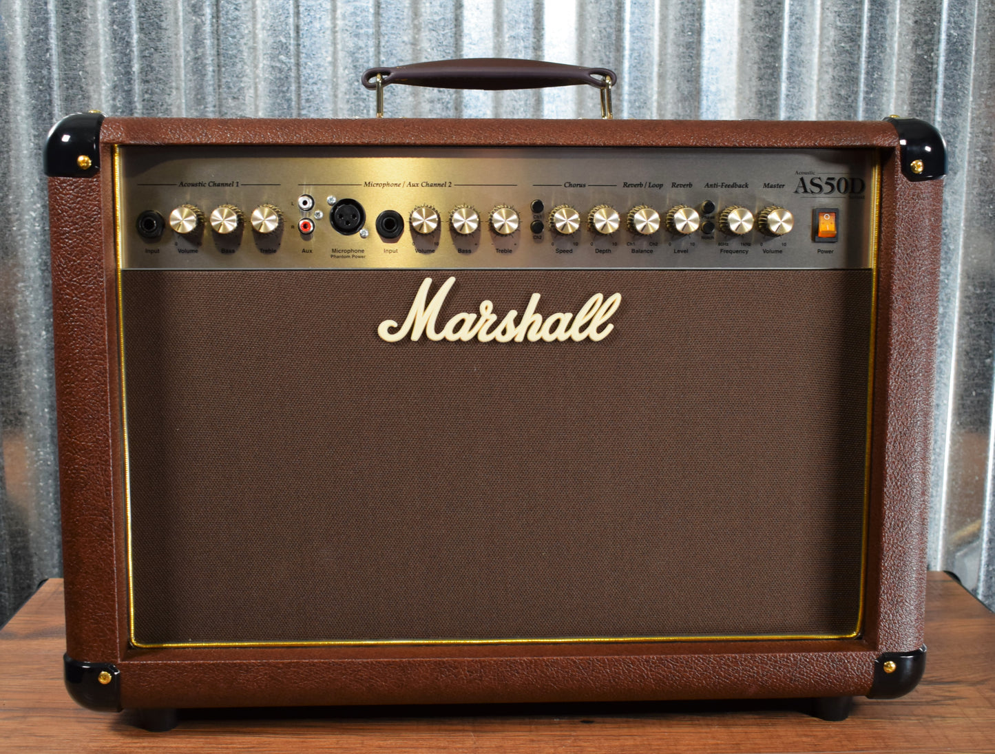 Marshall AS50D 50 Watt Two Channel Acoustic Guitar Combo Amplifier Used