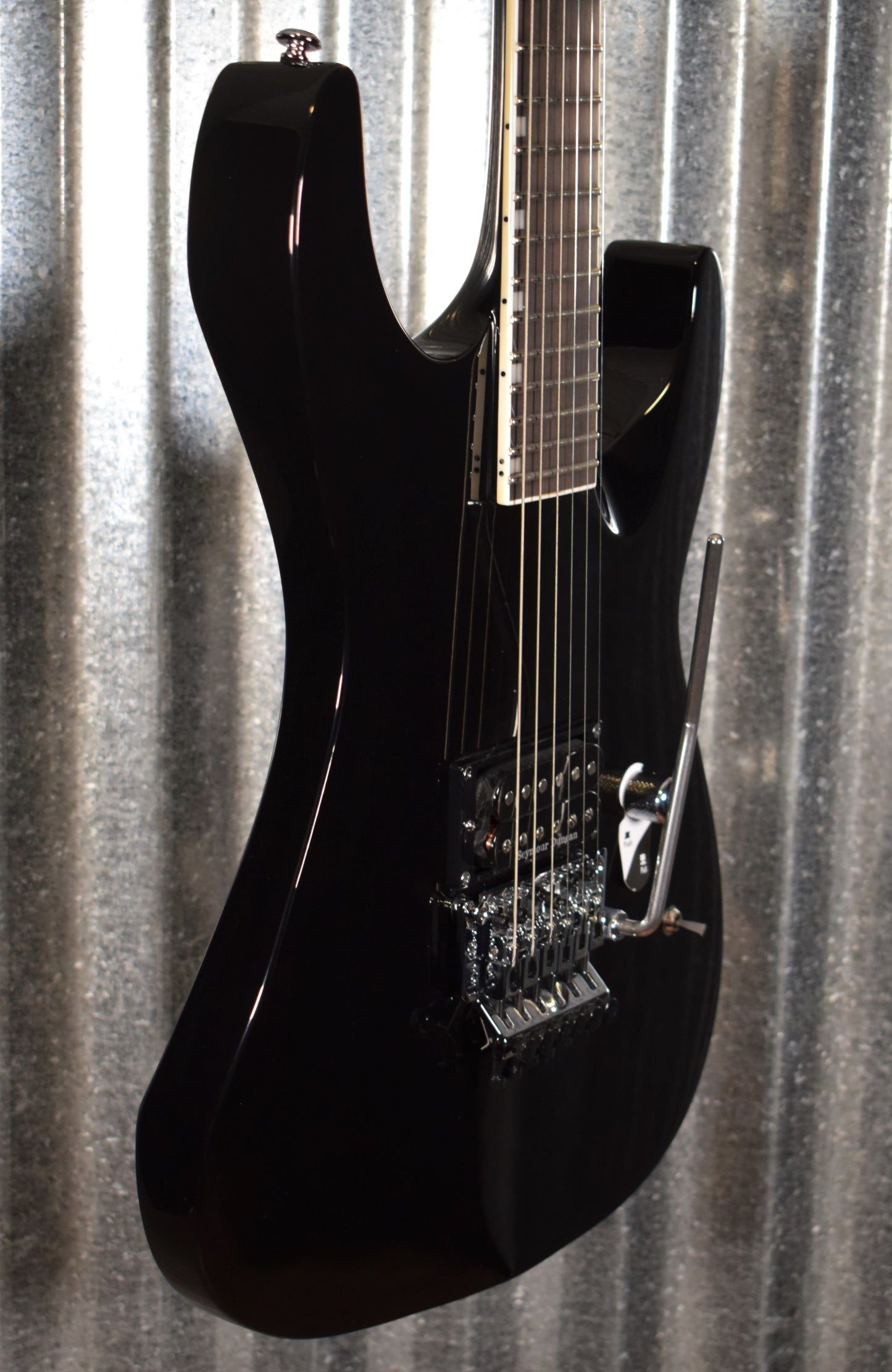 ESP LTD M-1 Custom Black Guitar & Case LM1CTM87BLK #1401