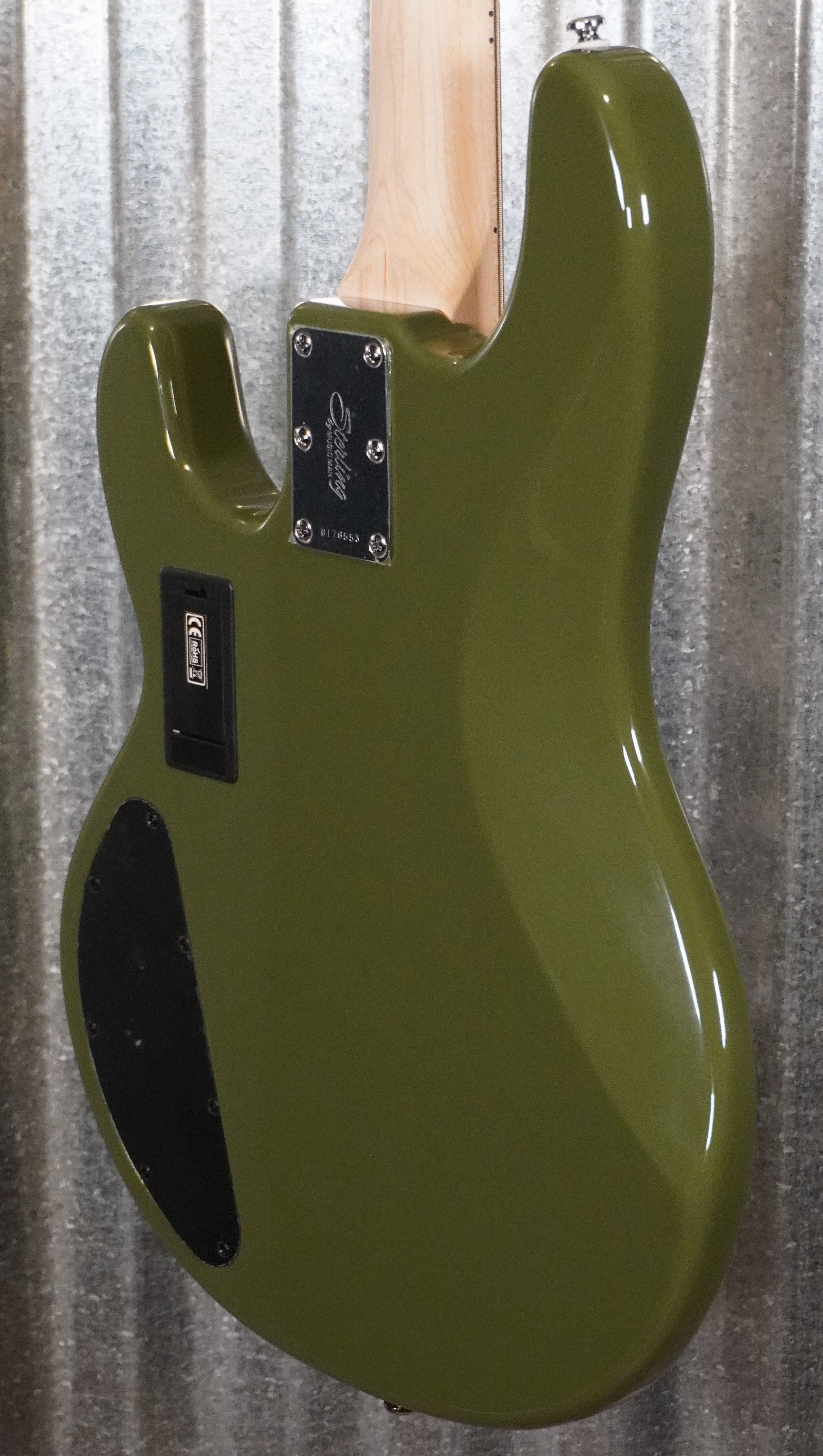 Sterling by Music Man Stingray HH 4 String Bass Olive RAY4HH-OLV