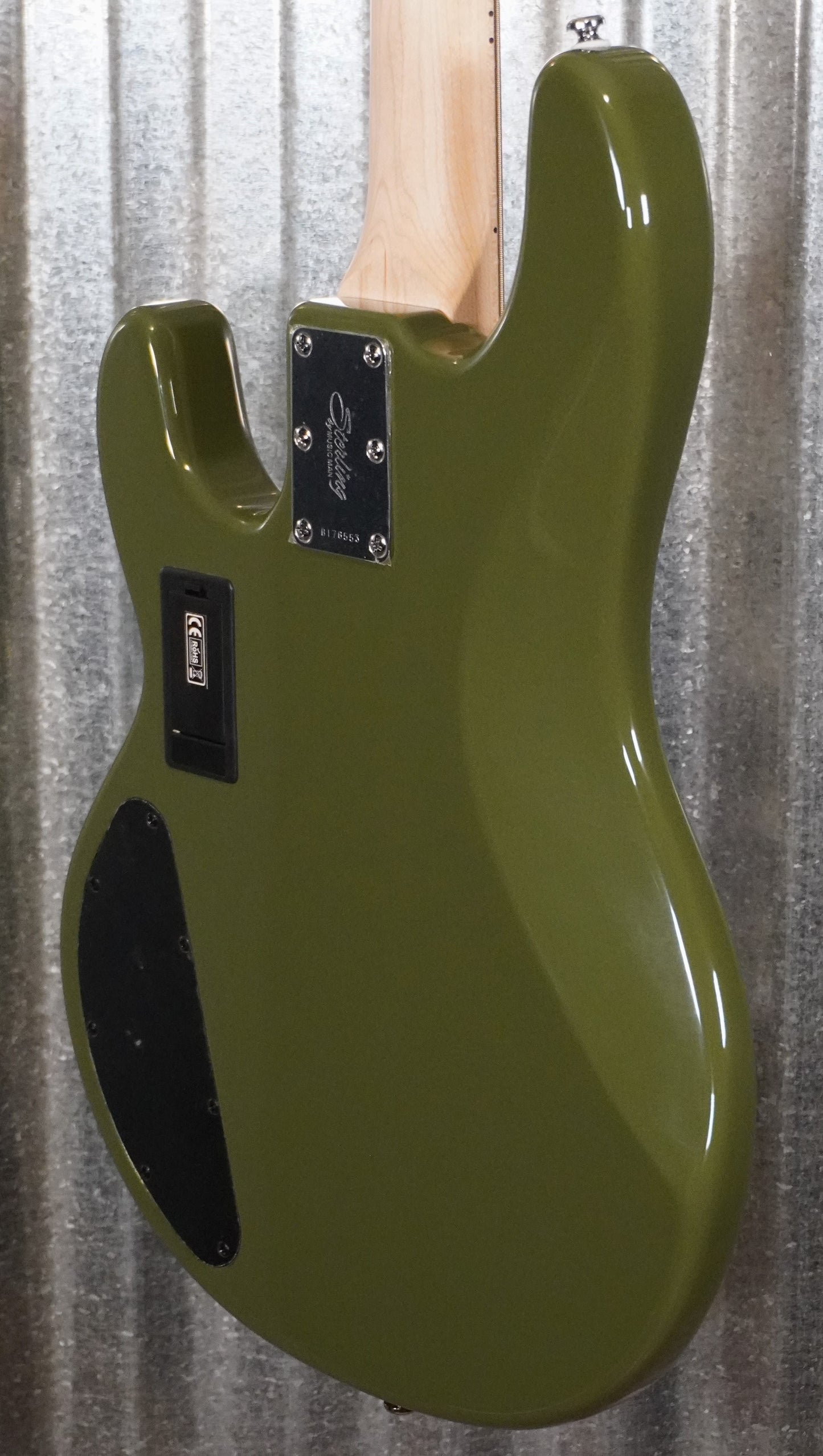 Sterling by Music Man Stingray HH 4 String Bass Olive RAY4HH-OLV-M1 #6553