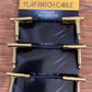 Warwick Rockboard Flat Patch Guitar Bass Pedalboard Cable 5 cm 1.97" Gold 3 Pack