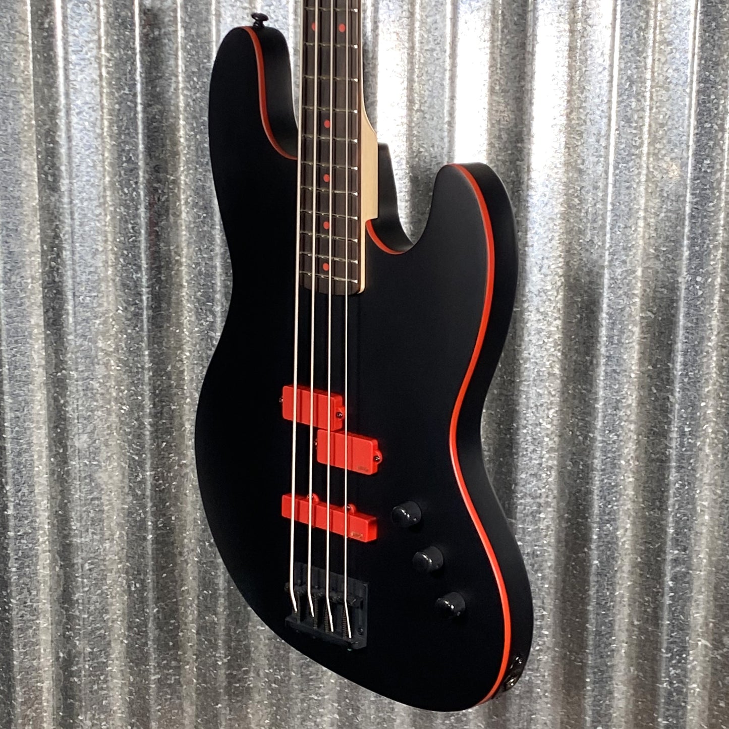 ESP LTD FBJ-400 Frank Bello 4 String Bass EMG PJ Black Satin #0305 Used