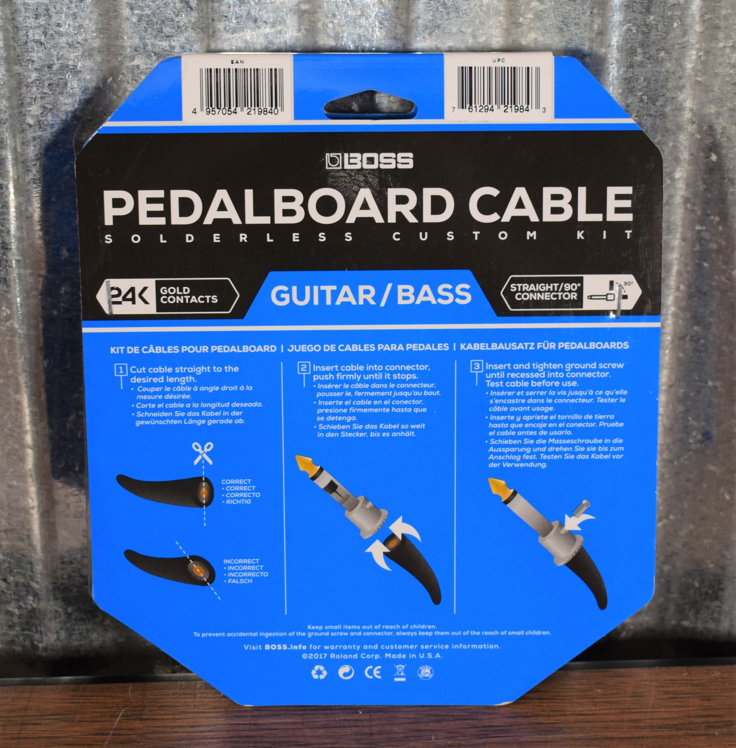 Boss BCK-12 12' 12 Connector Pedalboard Cable Kit