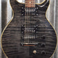 Hamer Archtop Flame Trans Black Double Cut Guitar SATF-TBK #0208