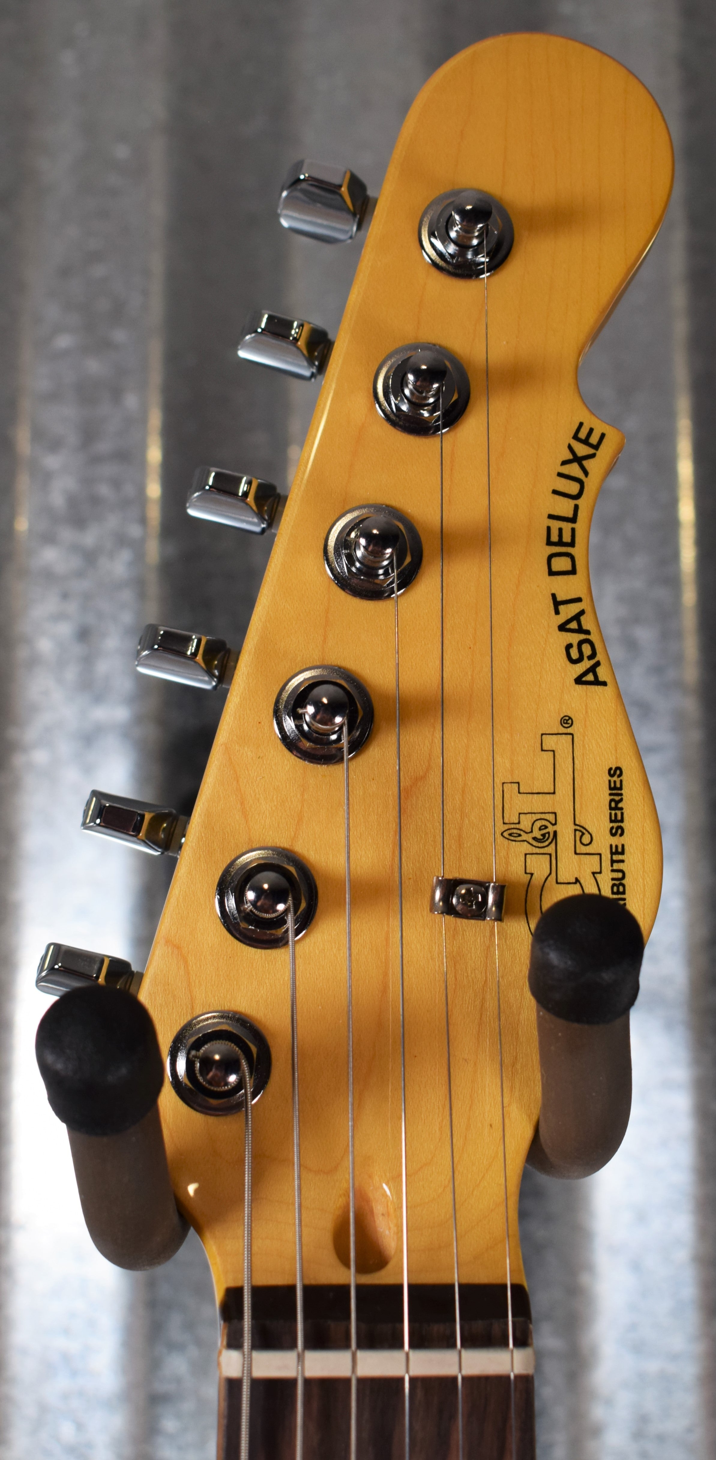 G&L Tribute ASAT Deluxe Carved Top P90 Butterscotch Blonde