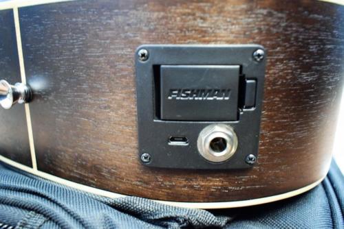 Vintage Viator VTR800PB-USB Paul Brett Travel Acoustic Electric Guitar & Bag #33