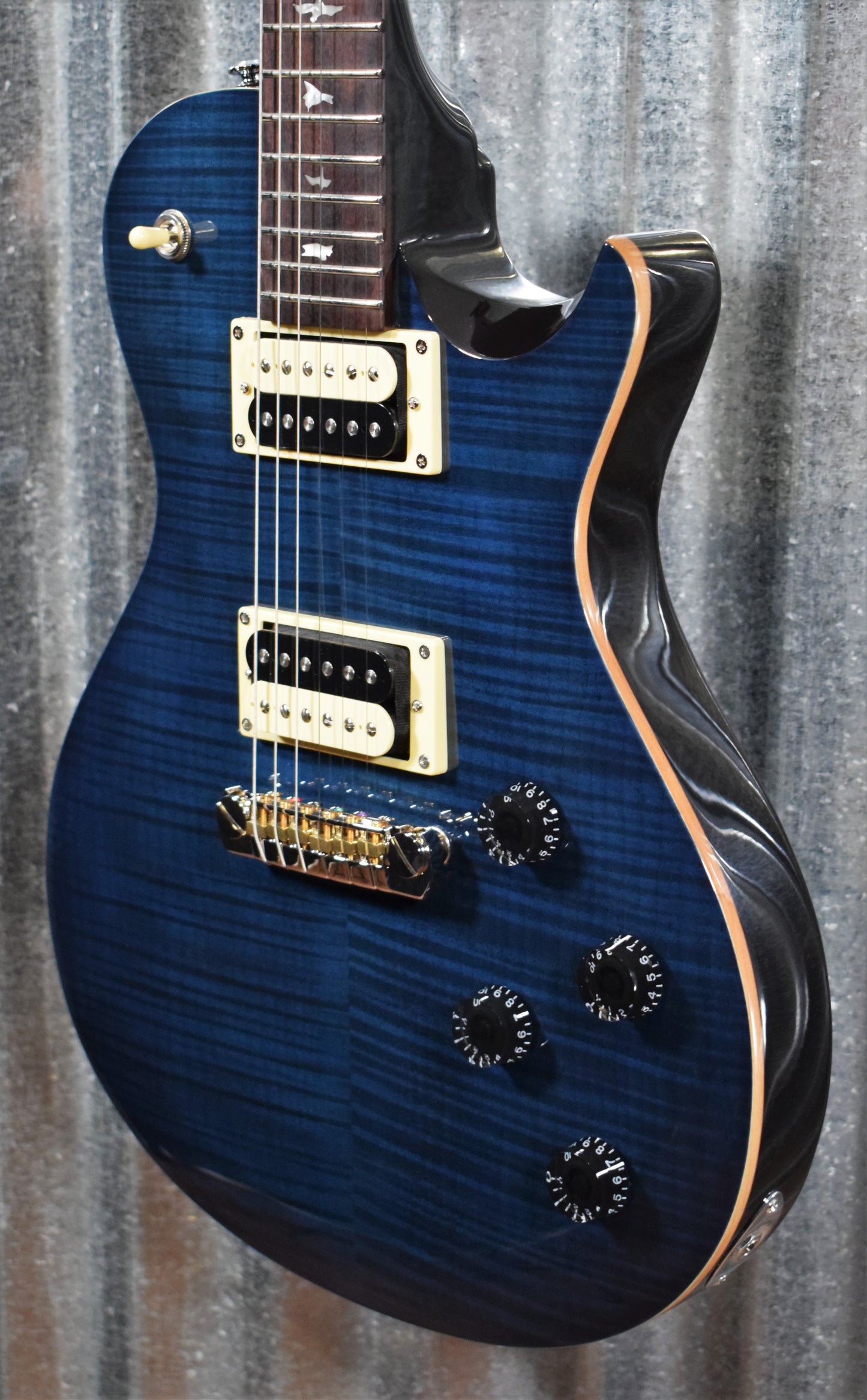 PRS Paul Reed Smith SE 245 Whale Blue Flame Electric Guitar & Gig Bag #1221