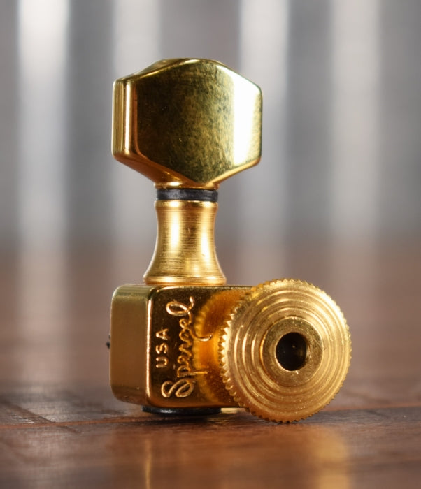 Sperzel Trim Lok Gold Short Guitar Tuning Machine For High E & B Strings Used