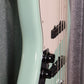 G&L USA JB5 5 String Left Hand Jazz Bass Surf Green & Case #3064