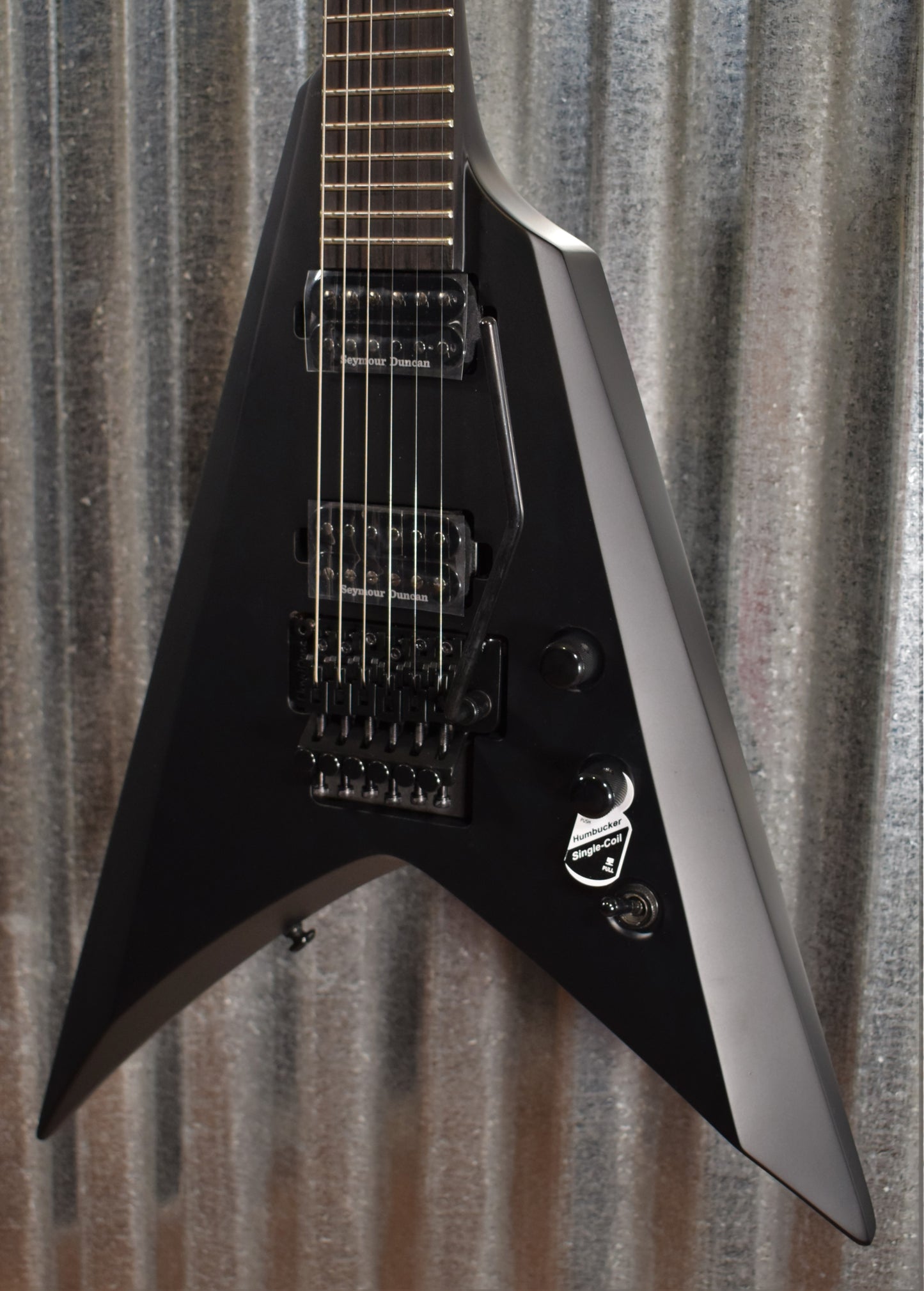 Washburn Parallaxe V26FR Floyd Rose Carbon Black Duncan Guitar & Bag PXMV26FRCK #0225