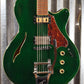 Supro USA 2054BGB7 Conquistador Trans British Green Racing Semi Hollow Guitar & Case Demo #0388